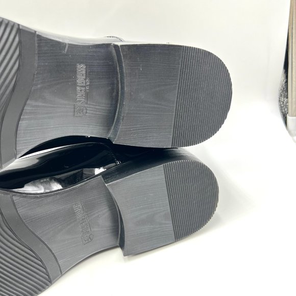 11W 11 WIDE Stacy Adams Mens Gala Black Patent Oxfords Dress Shoes New - Picture 11 of 13